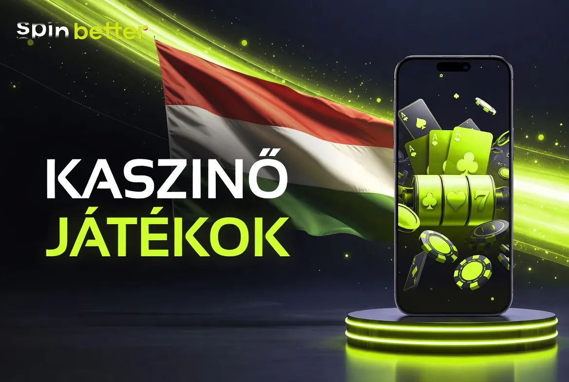 SpinBetter casino magyar nyelvű kezdőoldala